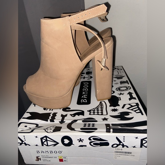 Tan bootie heels - Picture 2 of 5